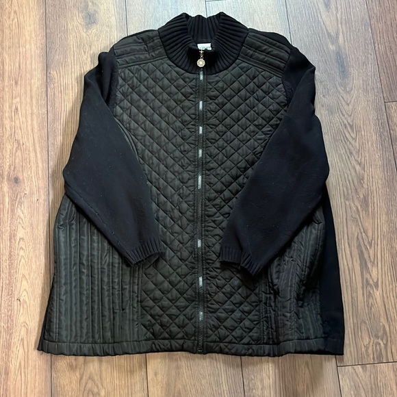 Catherines Jackets & Blazers - Black long sleeve sweater jacket